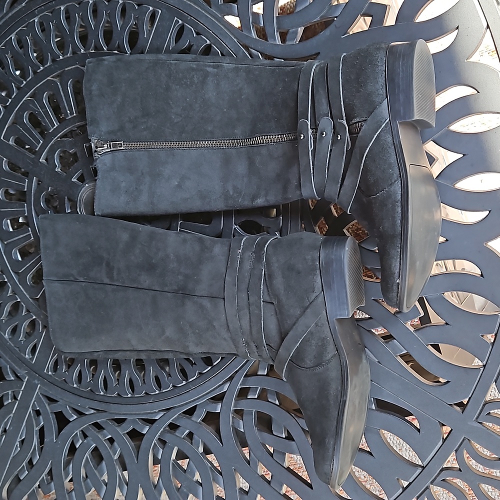 Steve Madden Suede Pull-On Boots - Picture 6 of 9